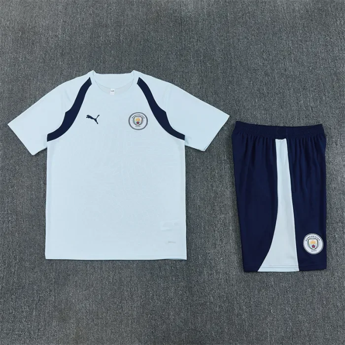 26/27 Manchester City kids Short sleeve training suit blue