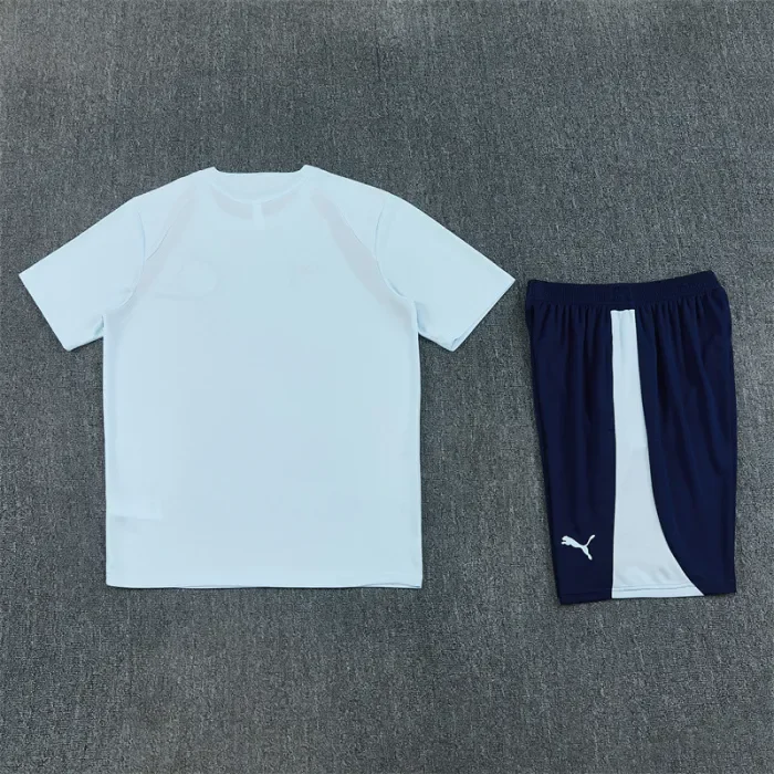 26/27 Manchester City kids Short sleeve training suit blue
