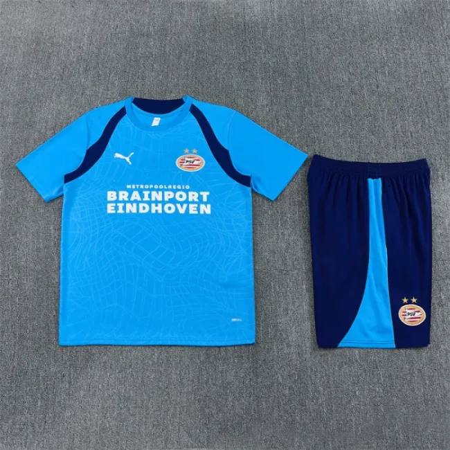 26/27 Eindhoven kids Short sleeve training suit Blue