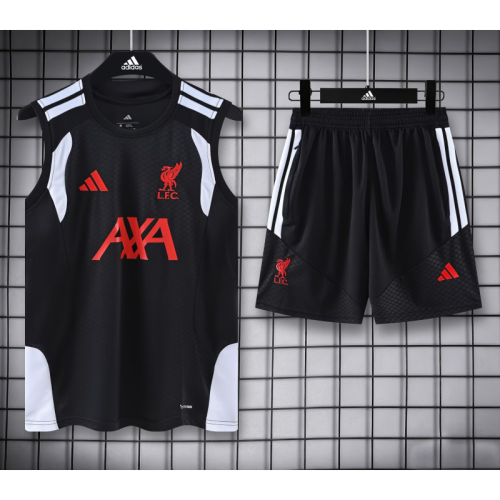 2627 Liverpool Hoodie Training Jacket - Black