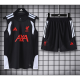 2627 Liverpool Hoodie Training Jacket - Black