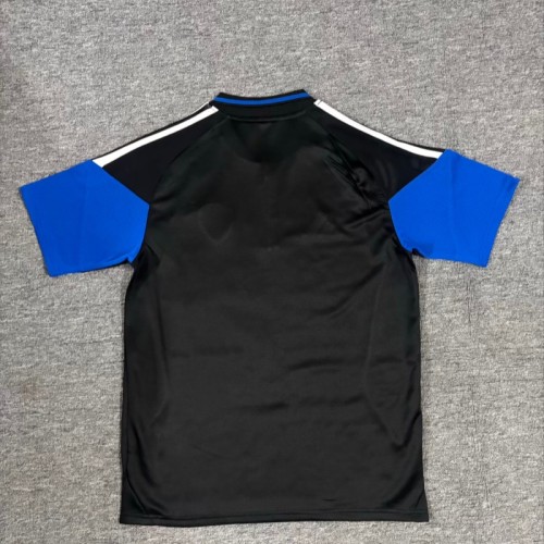 26-27 Leeds United black and blue polo shirt