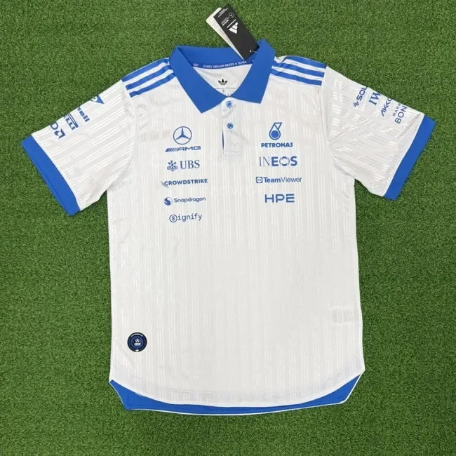 2026 Mercedes F1 polo white