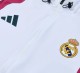26/27 Real Madrid Hooded Windbreaker Adult Tracksuit White / Dark Green