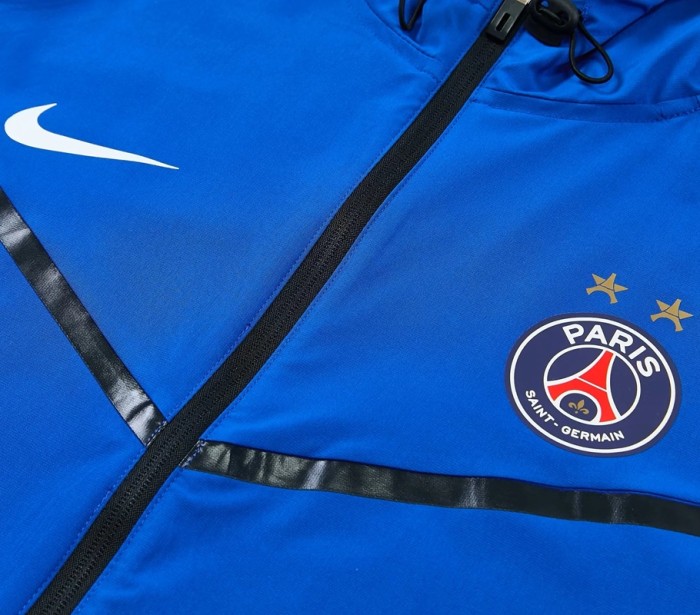 26/27 PSG Hooded Windbreaker Adult Tracksuit blue