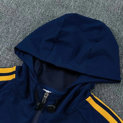 26/27 Hooded Windbreaker Adult Tracksuit Black / Red