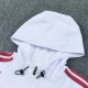 26/27 Real Madrid Hooded Windbreaker Adult Tracksuit White / Dark Green
