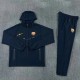 26/27 Barcelona Hooded Windbreaker Adult Tracksuit -black