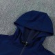 26/27 PSG Hooded Windbreaker Adult Tracksuit Black / Red