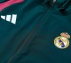 26/27 Real Madrid Hooded Windbreaker Adult Tracksuit -Dark Green