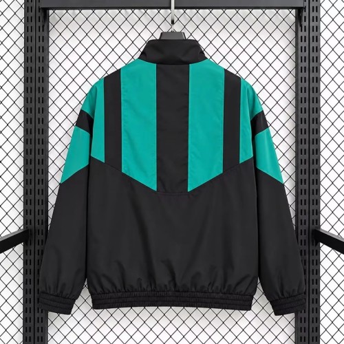 26/27 Liverpool Windbreaker Jacket Black and green mixed color