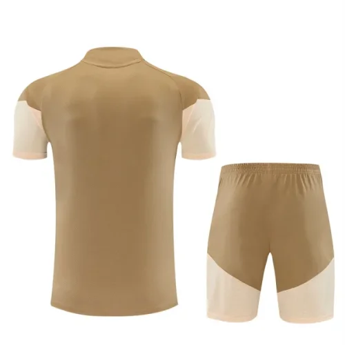 26/27 Arsenal Short sleeve training Adult suit golden