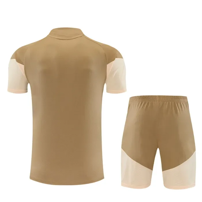 26/27 Arsenal Short sleeve training Adult suit golden
