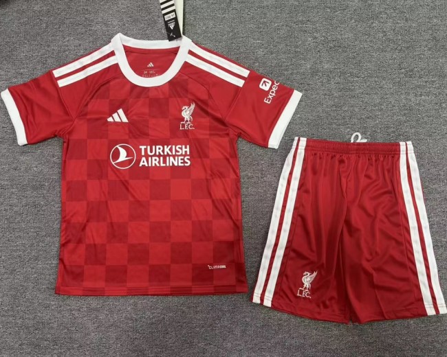 27/28 liverpool home football Jersey kids kit