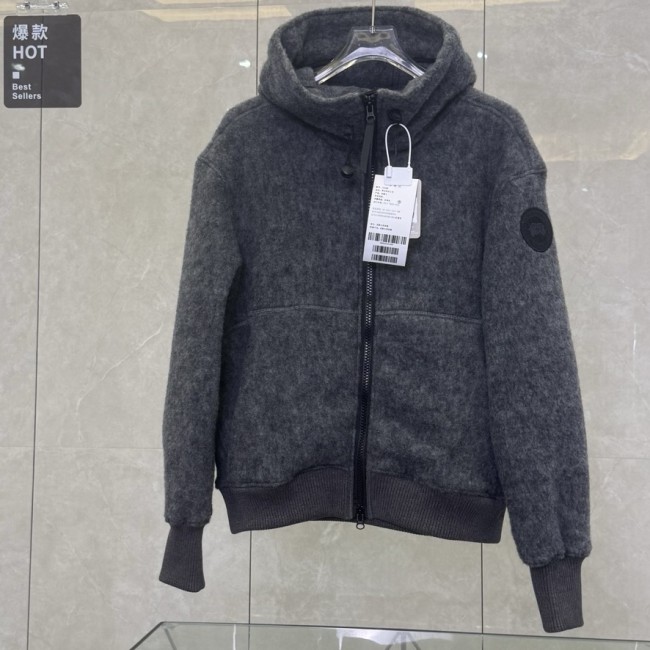 Canada Goose Humanature Collection Full-Zip Hooded Fleece Jacket – Dark Grey (Adult)