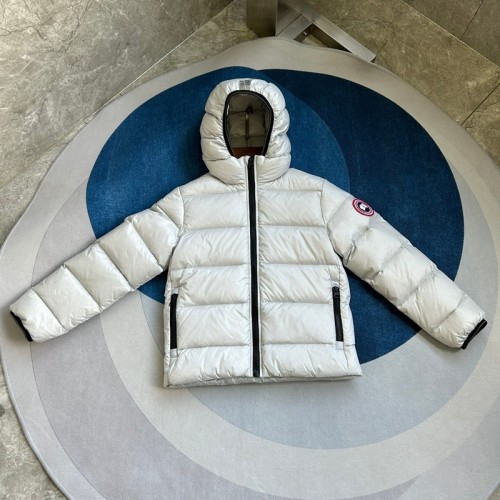 Canada Goose Crofton Kids Hooded Down Jacket – Silver Birch