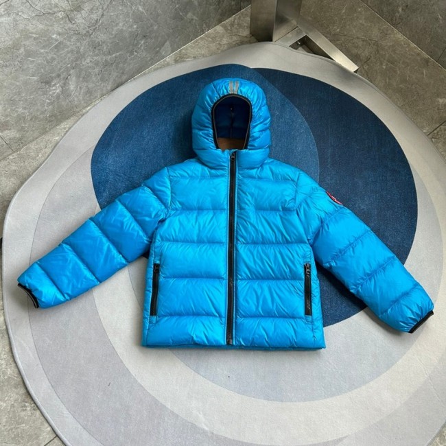 Canada Goose Crofton Kids Hooded Down Jacket – Glacier Blue