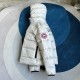 Canada Goose Crofton Kids Hooded Down Jacket โ Silver Birch