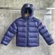 Canada Goose Crofton Kids Hooded Down Jacket – Ocean Blue