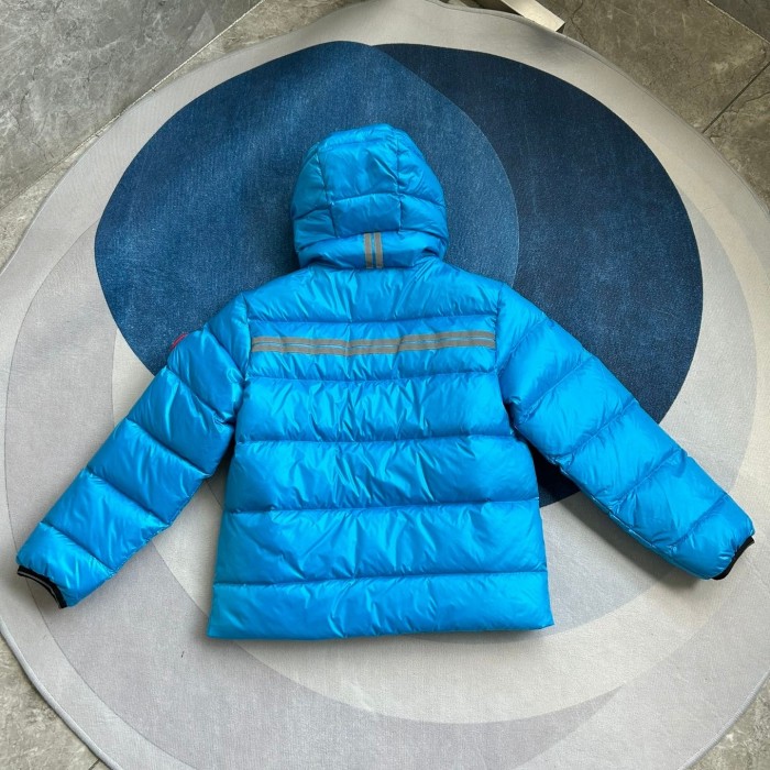 Canada Goose Crofton Kids Hooded Down Jacket – Glacier Blue