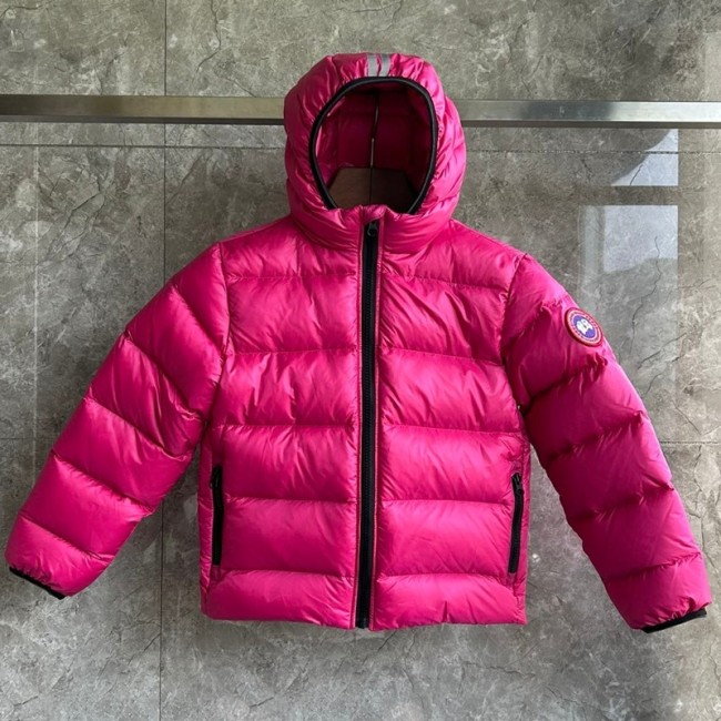 Canada Goose Crofton Kids Hooded Down Jacket – Peak Pink