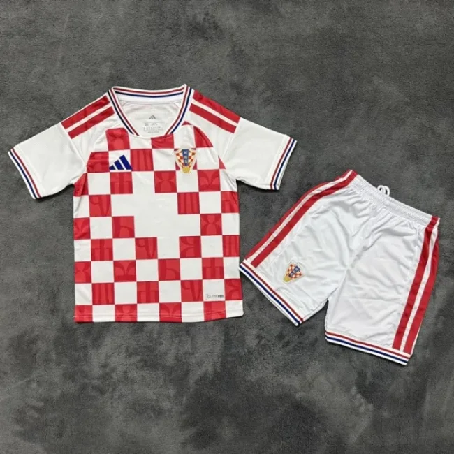 27/28 Croatia home kids kit football Jersey