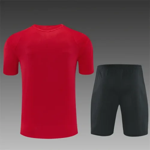 26/27 AC Milan Short sleeve kids training suit red