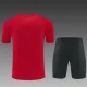 26/27 AC Milan Short sleeve kids training suit red
