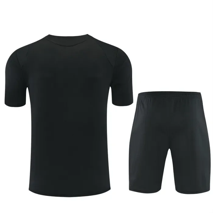 26/27 AC Milan Short sleeve kids training suit black