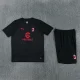 26/27 AC Milan Short sleeve kids training suit black
