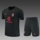 26/27 AC Milan Short sleeve Adult training suit black