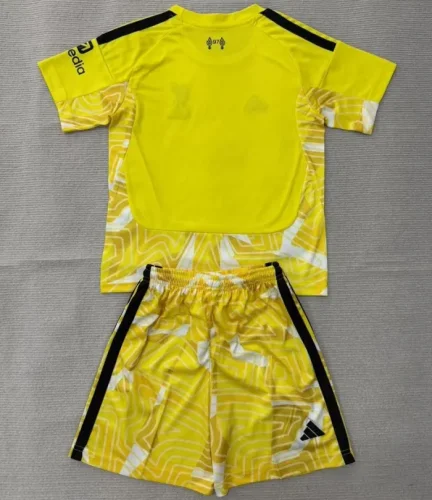 26/27 Liverpool goalkeeper kids kit yellow