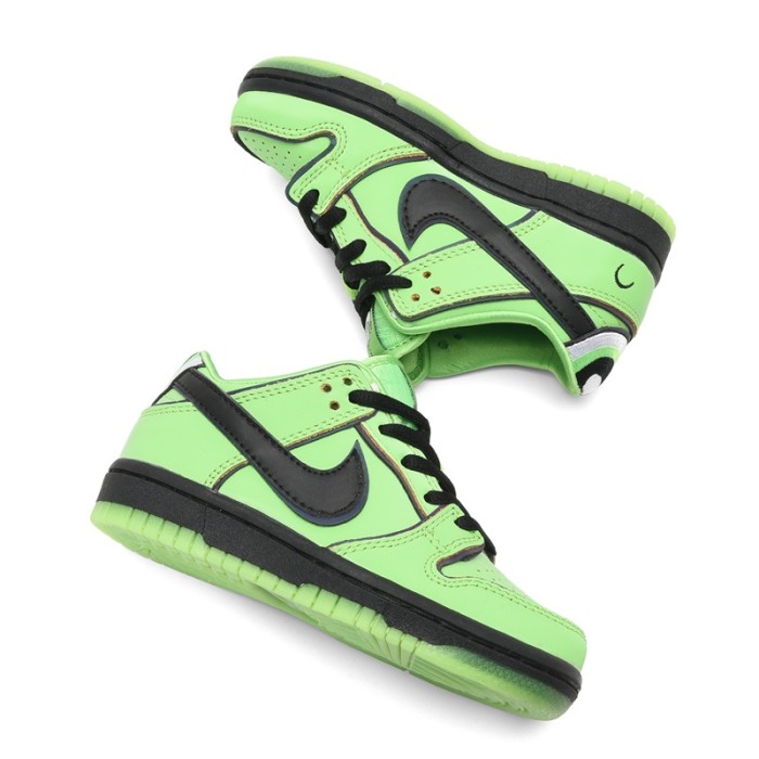 Nike SB Dunk Low Kids Board Shoes Bright Green / Black