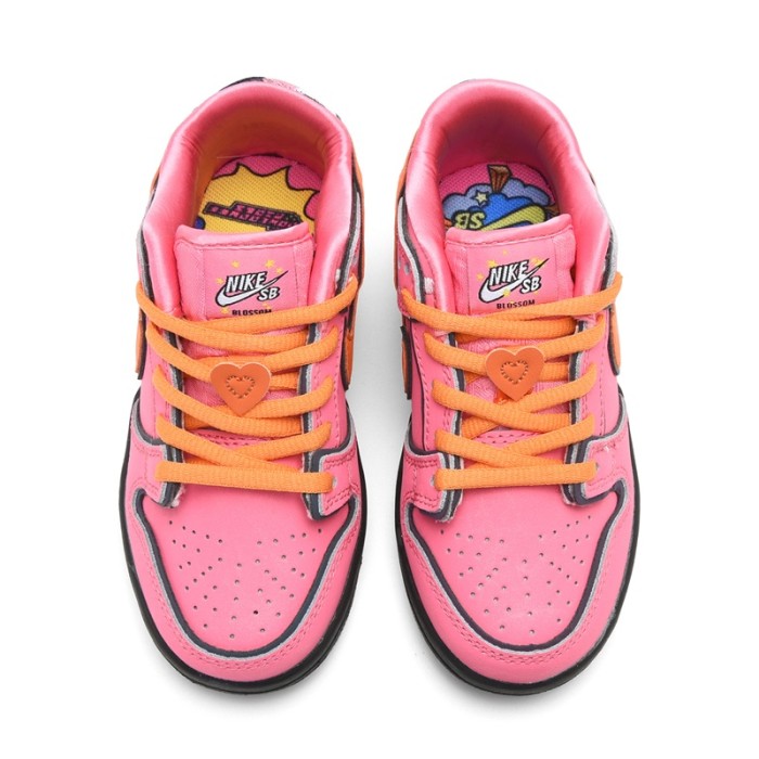 Nike SB Dunk Low Kids Board Shoes Hot Pink & Orange