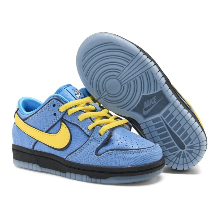 Nike SB Dunk Low Kids Board Shoes Bright Sky Blue / Yellow
