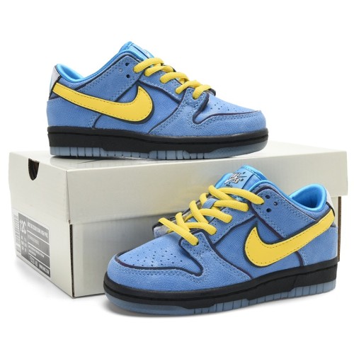 Nike SB Dunk Low Kids Board Shoes Bright Sky Blue / Yellow