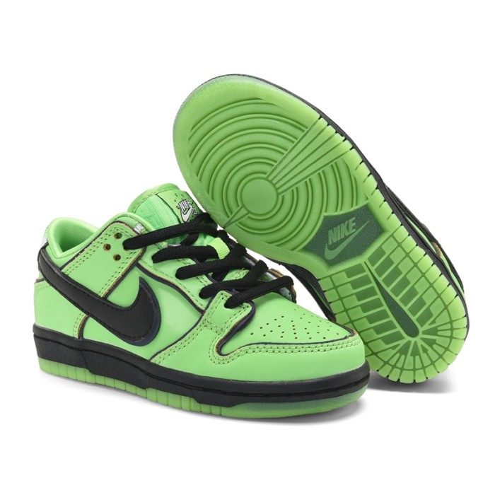 Nike SB Dunk Low Kids Board Shoes Bright Green / Black