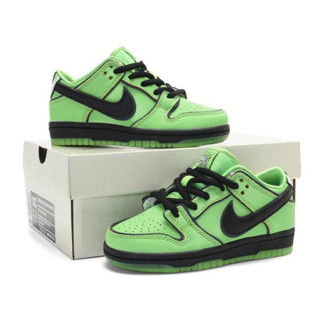 Nike SB Dunk Low Kids Board Shoes Bright Green / Black