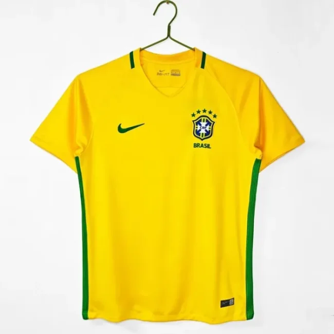 Retro 2016 brazil home football Jersey