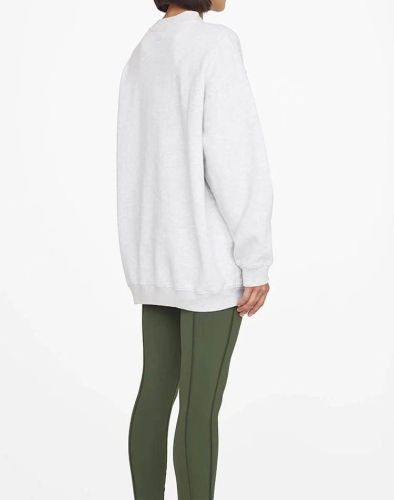 Women's men fashion embroidered crew neck loose hoodie clothes, XS-M-L,CL78-149