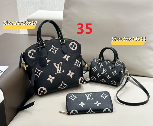 Split leather bag a set,3A ,no box,  B75-35