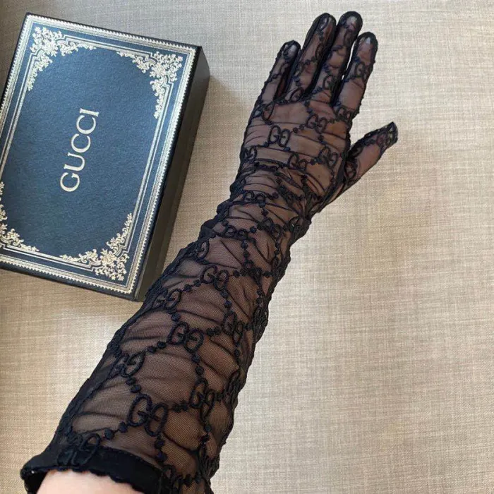 Women's Lace embroidery gloves, GLS30-23-24
