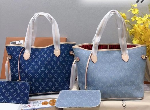 Canvas PU leather bag ,budget ,size 45x30x18cm,no box,  B35-107-108