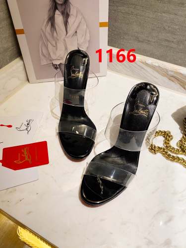 Women transparent heel sandal shoes, heel 10cm, size 35-41, SS50-1166