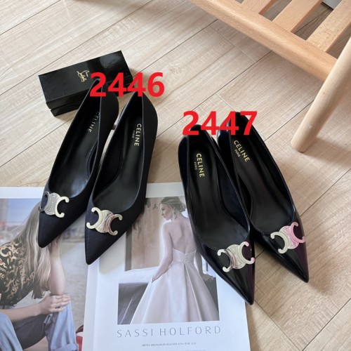 Women heel shoes,size 35-40, SS60-2446-2447