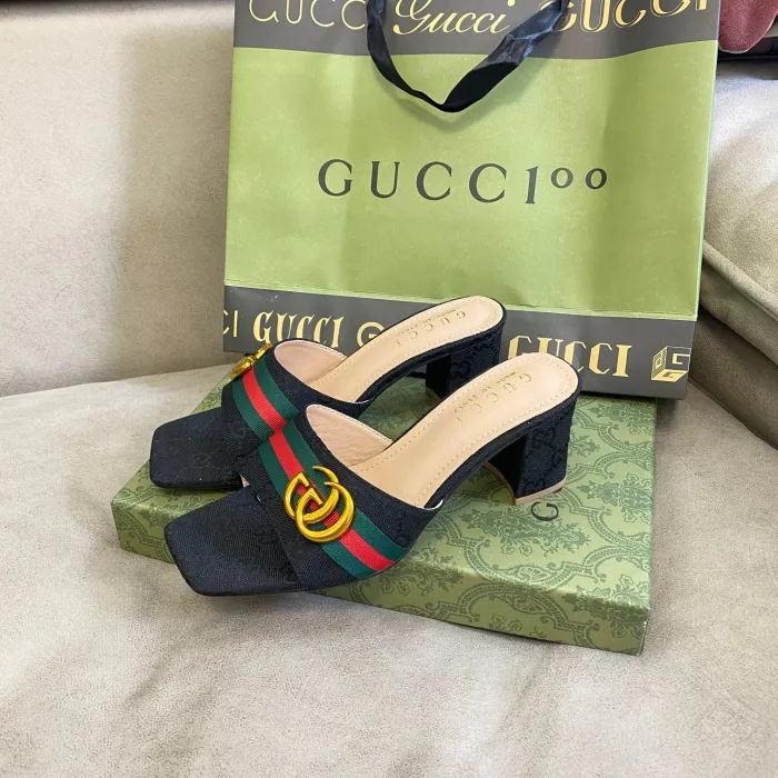 Women's heel slippers shoes , heel 6cm,size 35-40 ,SS50-1215