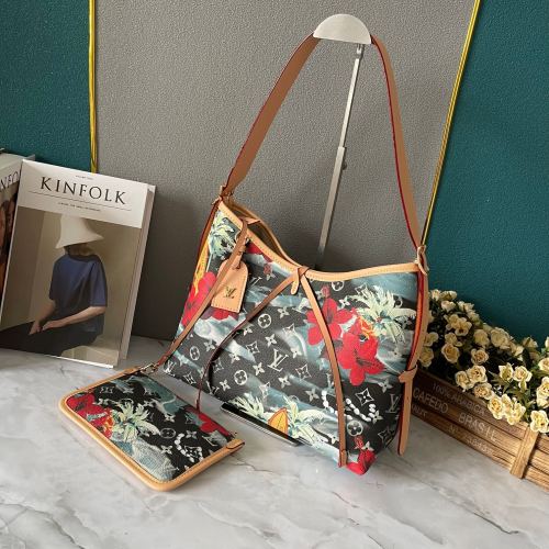 M46203  CarryAll  Canvas leather  bag ,5A,size 29x24x12cm, no box, B110-248