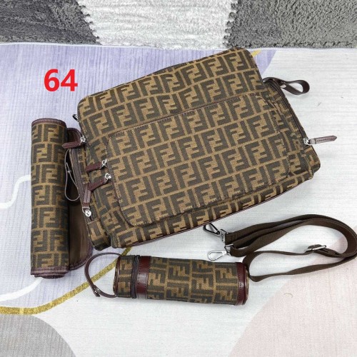 Canvas and split leather baby diaper bag + nursing bottle bag+ cushion, AAA, no box,diaper bag size  40x26x14cm,B98-64