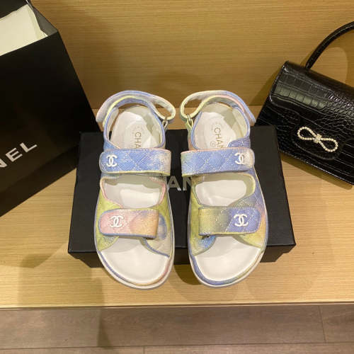Flat leather sandals slippers , size 34-40 ,with box, SS60-1462