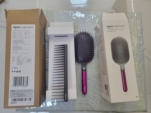 Air cushion anti-static massage comb wide tooth hair comb，2-piece set，with box, HSE20-1